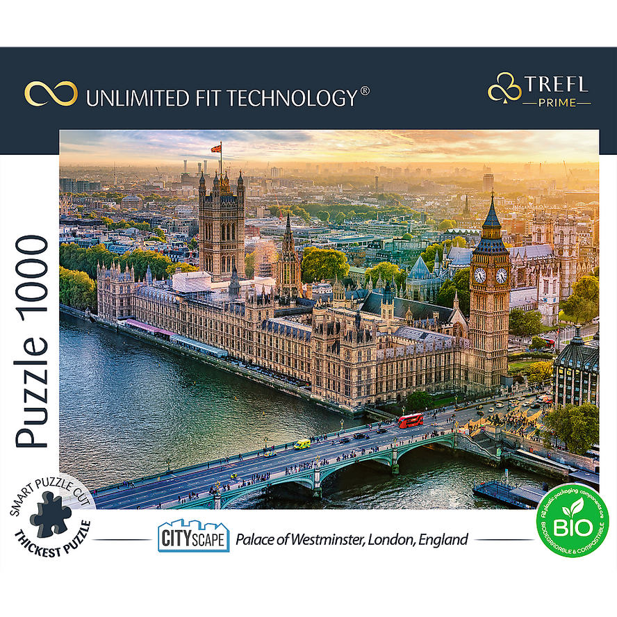 Trefl Prime 1000 Piece Puzzle - Cityscape: Palace of Westminster, London, England