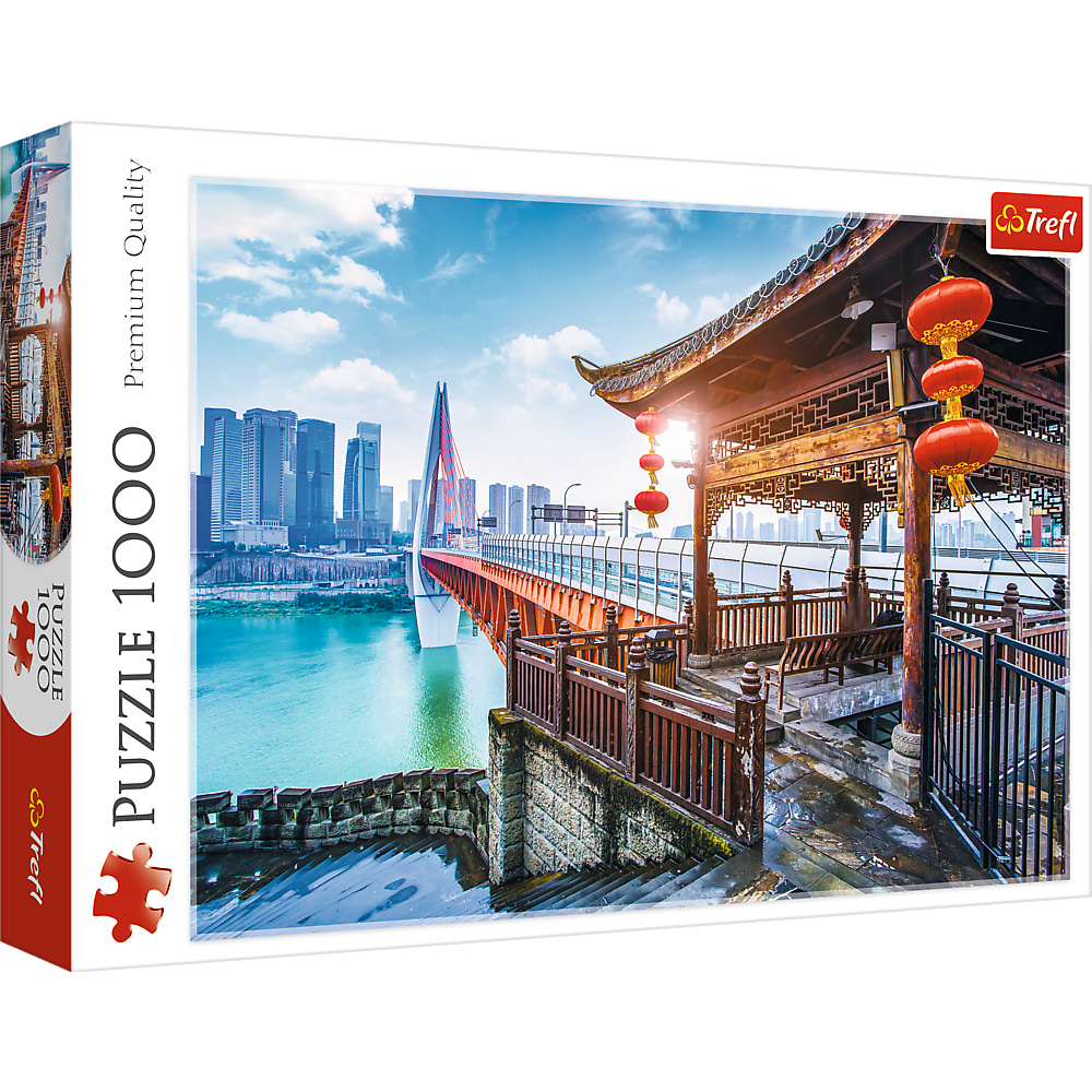 Trefl Red 1000 Piece Puzzle - Chongqping, China