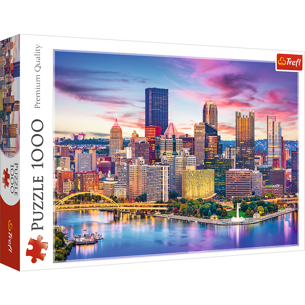 Trefl Red 1000 Piece Puzzle - Pittsburgh, Pennsylvania, USA