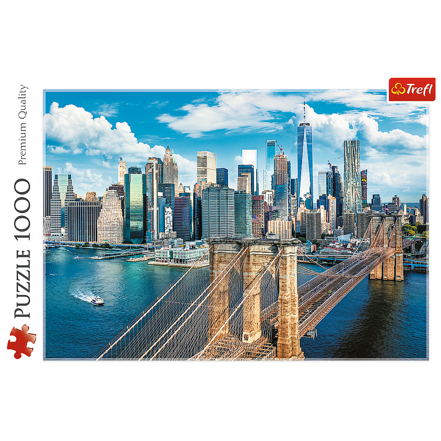 Trefl Red 1000 Piece Puzzle - Brooklyn Bridge, New York, USA