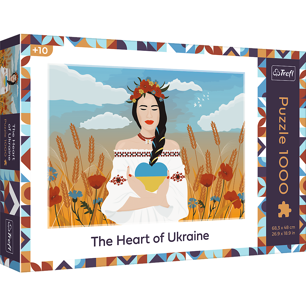 Trefl Red 1000 Piece Puzzle - The Heart of Ukraine - Charity