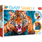 Trefl Red 600 Piece Crazy Shapes - Facing a tiger