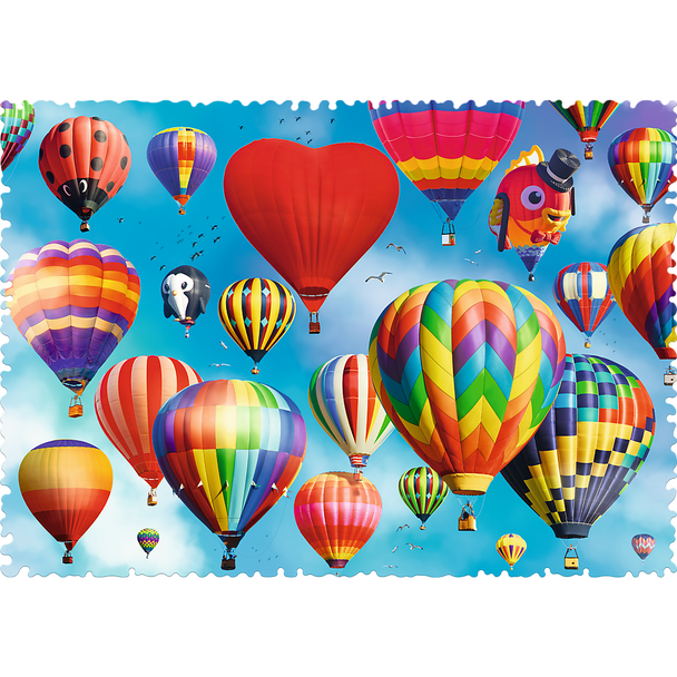 Trefl Red 600 Piece Crazy Shapes - Colourful balloons