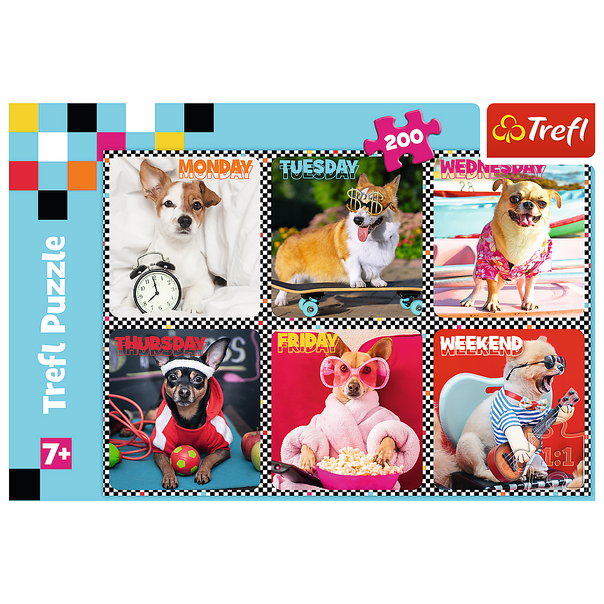 Trefl Red 200 Piece Kids Puzzle - Happy dogs