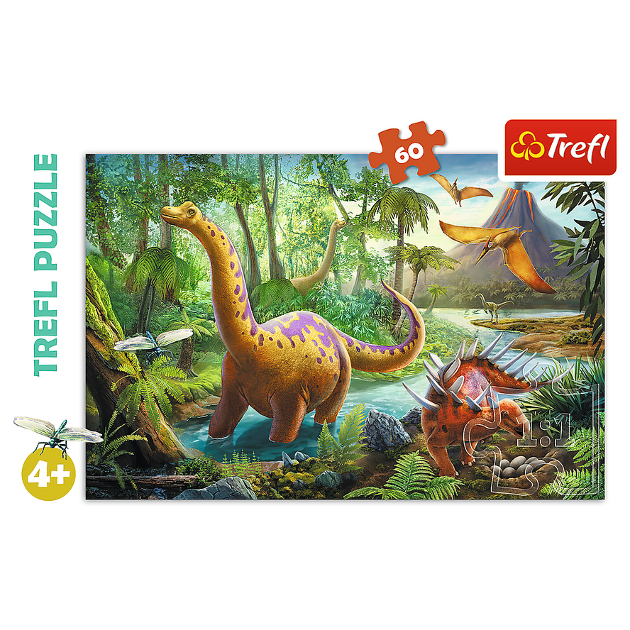 Puzzle Trefl combat tyrannosaurus de 160 pièces 