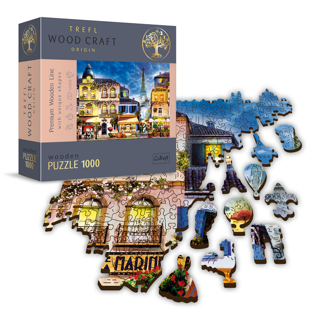 Trefl Wood Craft 1000 Piece Wooden Puzzle - French Alley