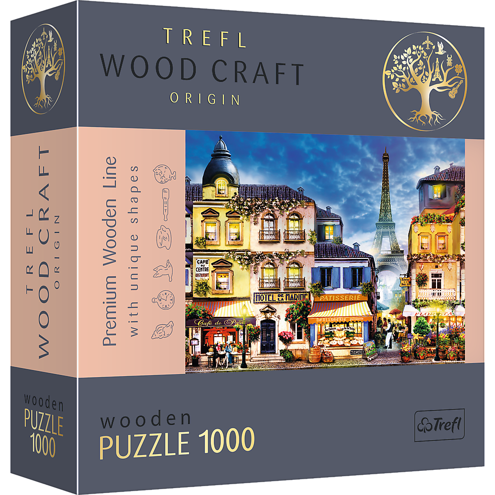 Trefl Wood Craft 1000 Piece Wooden Puzzle - French Alley