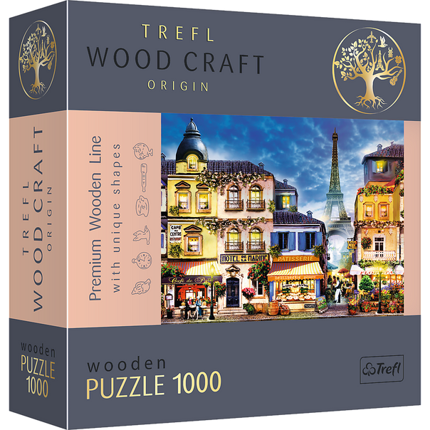 Trefl Wood Craft 1000 Piece Wooden Puzzle - French Alley