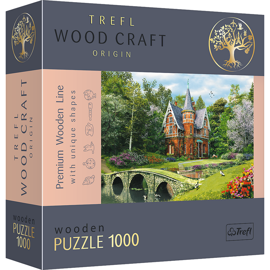 Trefl Wood Craft 1000 Piece Wooden Puzzle - Victorian House