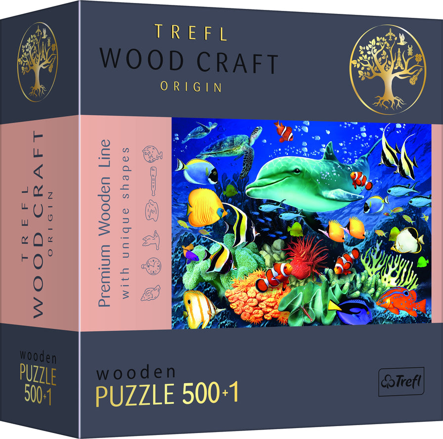 Trefl Wood Craft 501 Piece Wooden Puzzle - Sea Life