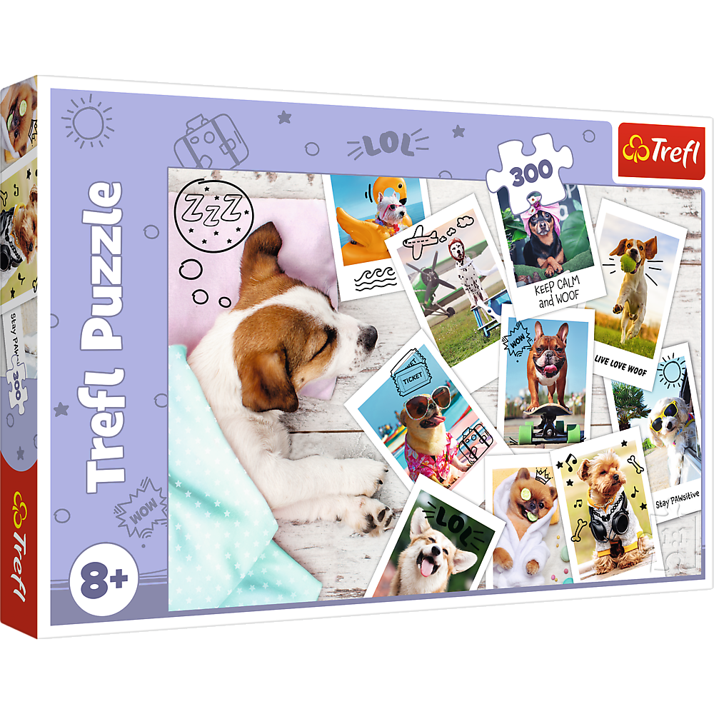 Trefl Red 300 Piece Kids Puzzle - Holiday Pictures