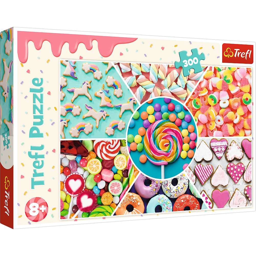 Trefl Red 300 Piece Kids Puzzle - Sweets