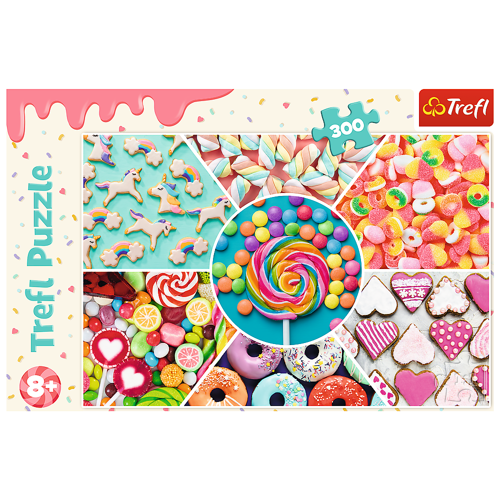 Trefl Red 300 Piece Kids Puzzle - Sweets
