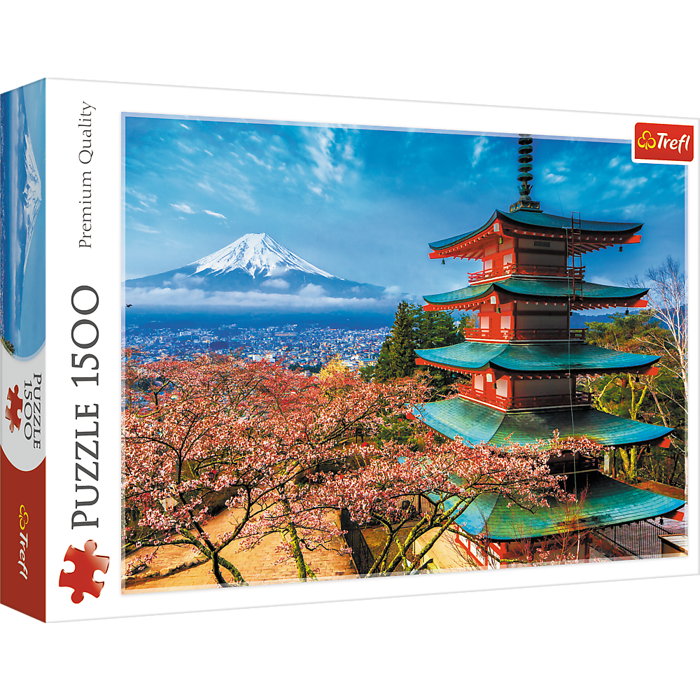 Trefl Red 1500 Piece Puzzle - Mount Fuji / HUBER