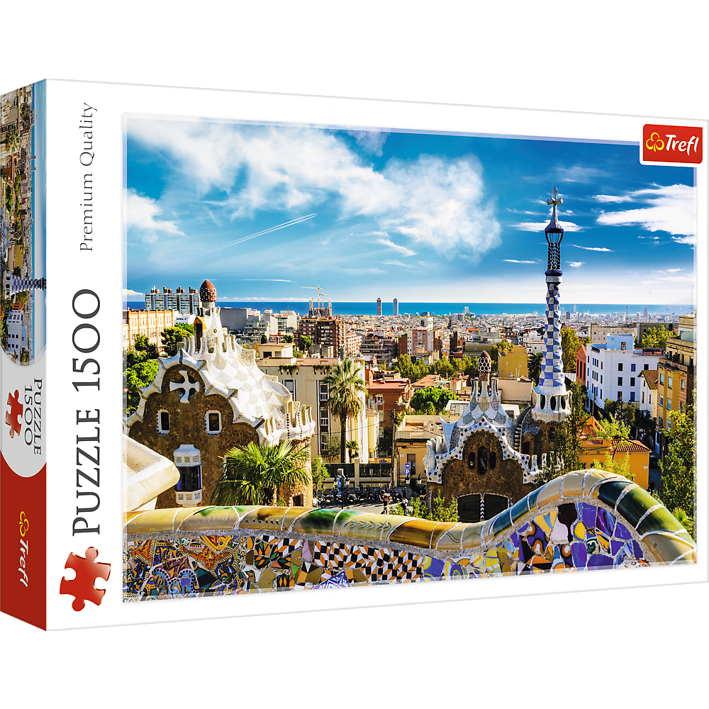 Trefl Red 1500 Piece Puzzle - Park Güell, Barcelona