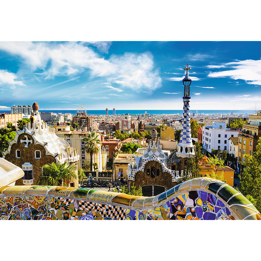 Trefl Red 1500 Piece Puzzle - Park Güell, Barcelona