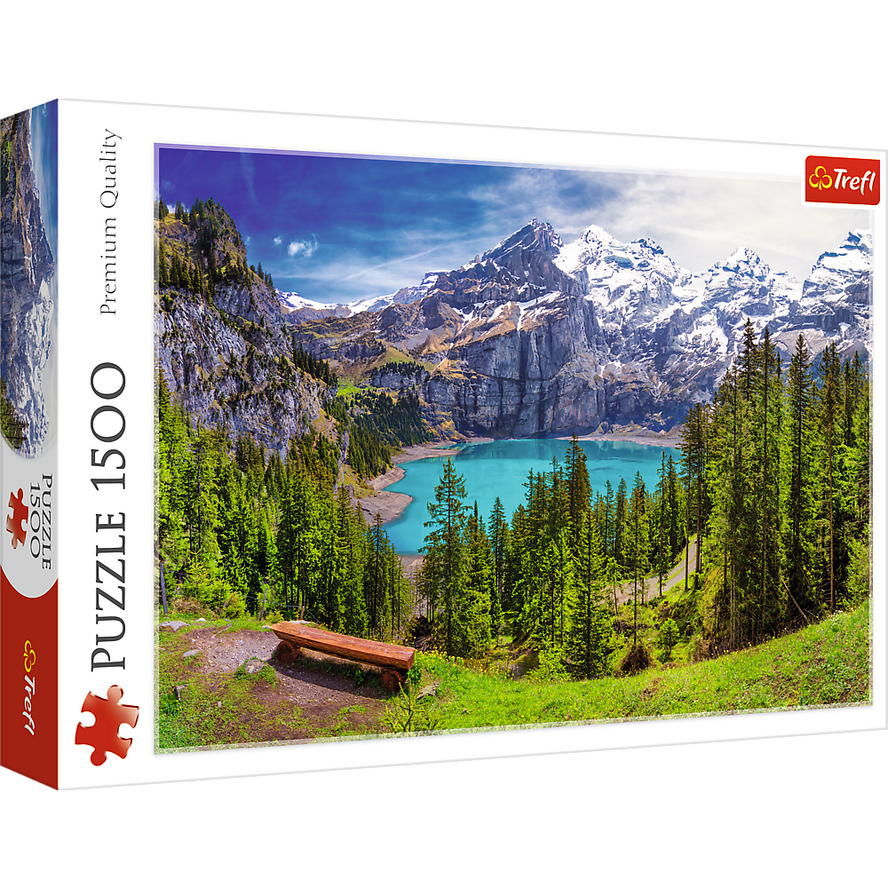 Trefl Red 1500 Piece Puzzle - Lake Oeschinen, Alps, Switzerland