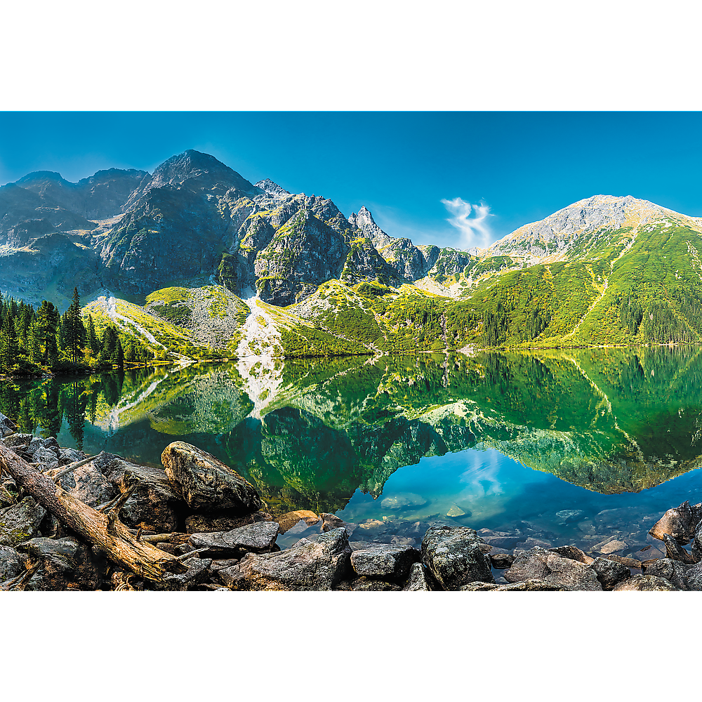 Trefl Red 1500 Piece Puzzle - Morskie Oko lake, Tatras, Poland