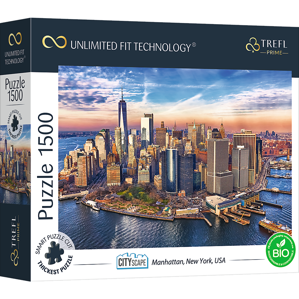 Trefl Prime 1500 Piece Puzzle - Cityscape: Manhattan, New York, USA