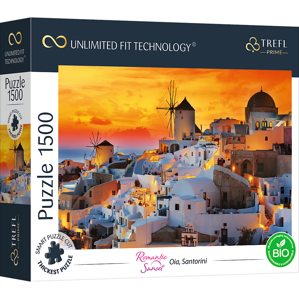 Trefl Prime Romantic Sunset: Oia, Santorini 1500 Piece Puzzle