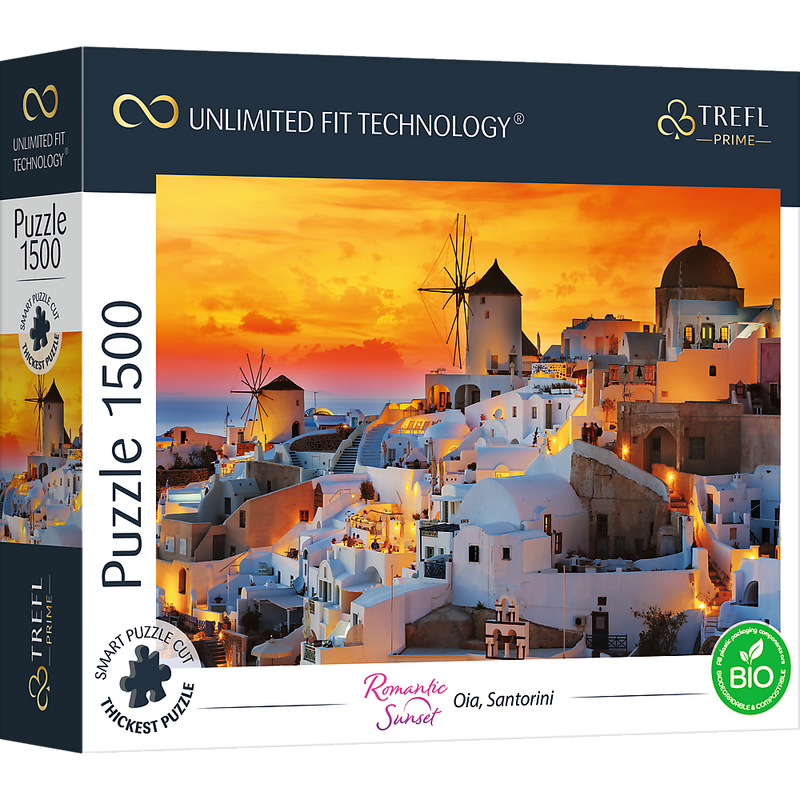 Trefl Prime Romantic Sunset: Oia, Santorini 1500 Piece Puzzle