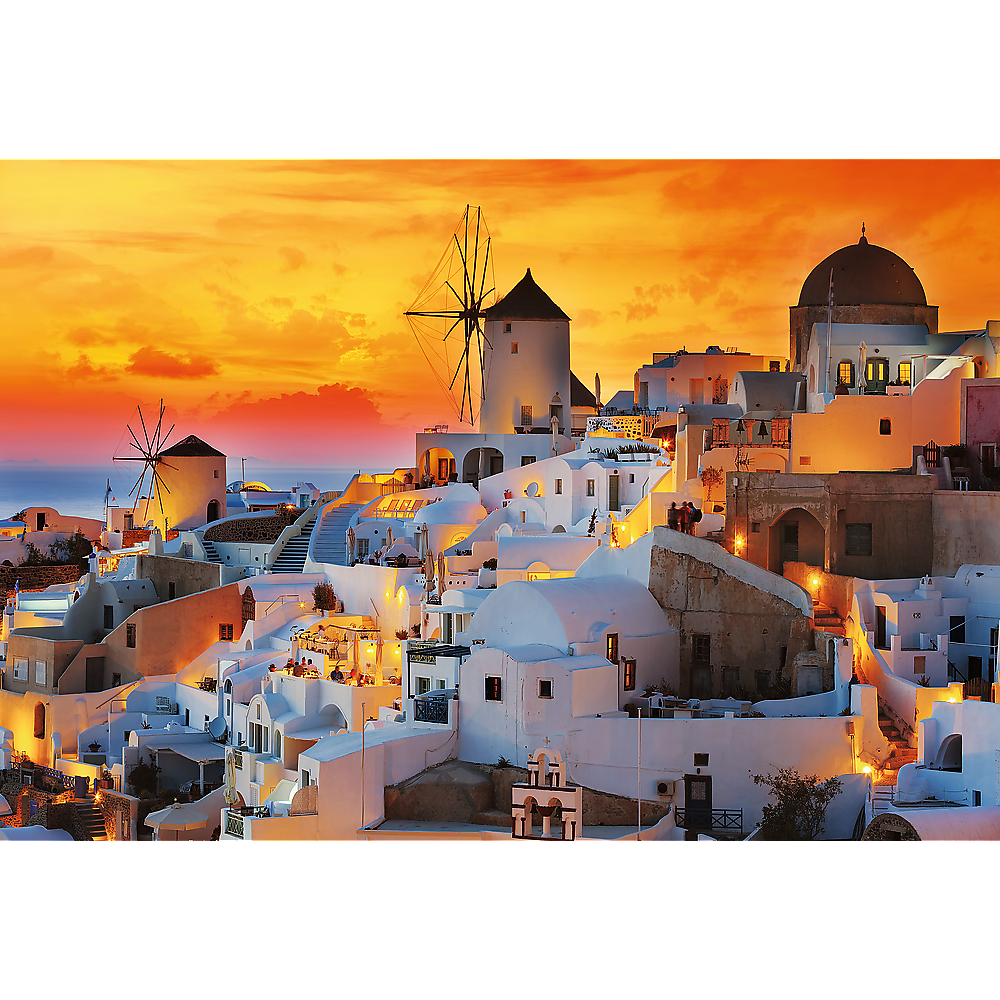 Trefl Prime 1500 Piece Puzzle - Romantic Sunset: Oia, Santorini