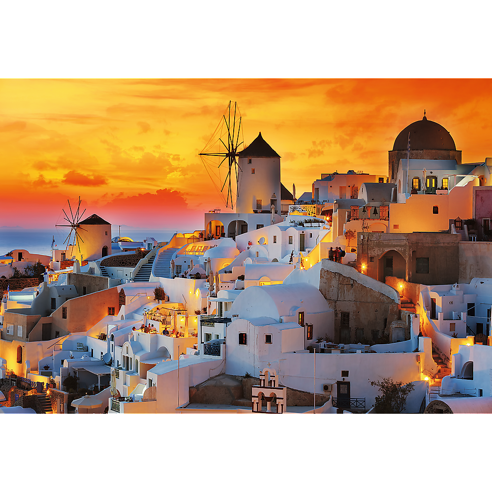 Trefl Prime Romantic Sunset: Oia, Santorini 1500 Piece Puzzle