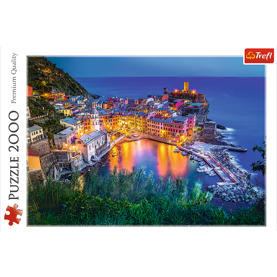 Trefl Red 2000 Piece Puzzle - Vernazza at dusk