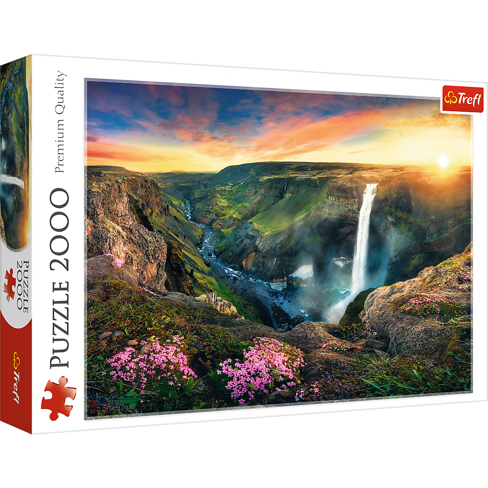 Trefl Red 2000 Piece Puzzle - Háifoss Waterfall, Iceland