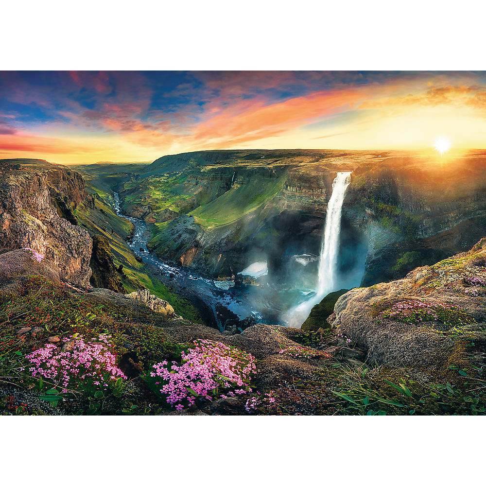 Trefl Red 2000 Piece Puzzle - Háifoss Waterfall, Iceland