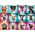 Trefl Red 2000 Piece Puzzle - Funny dog portraits II