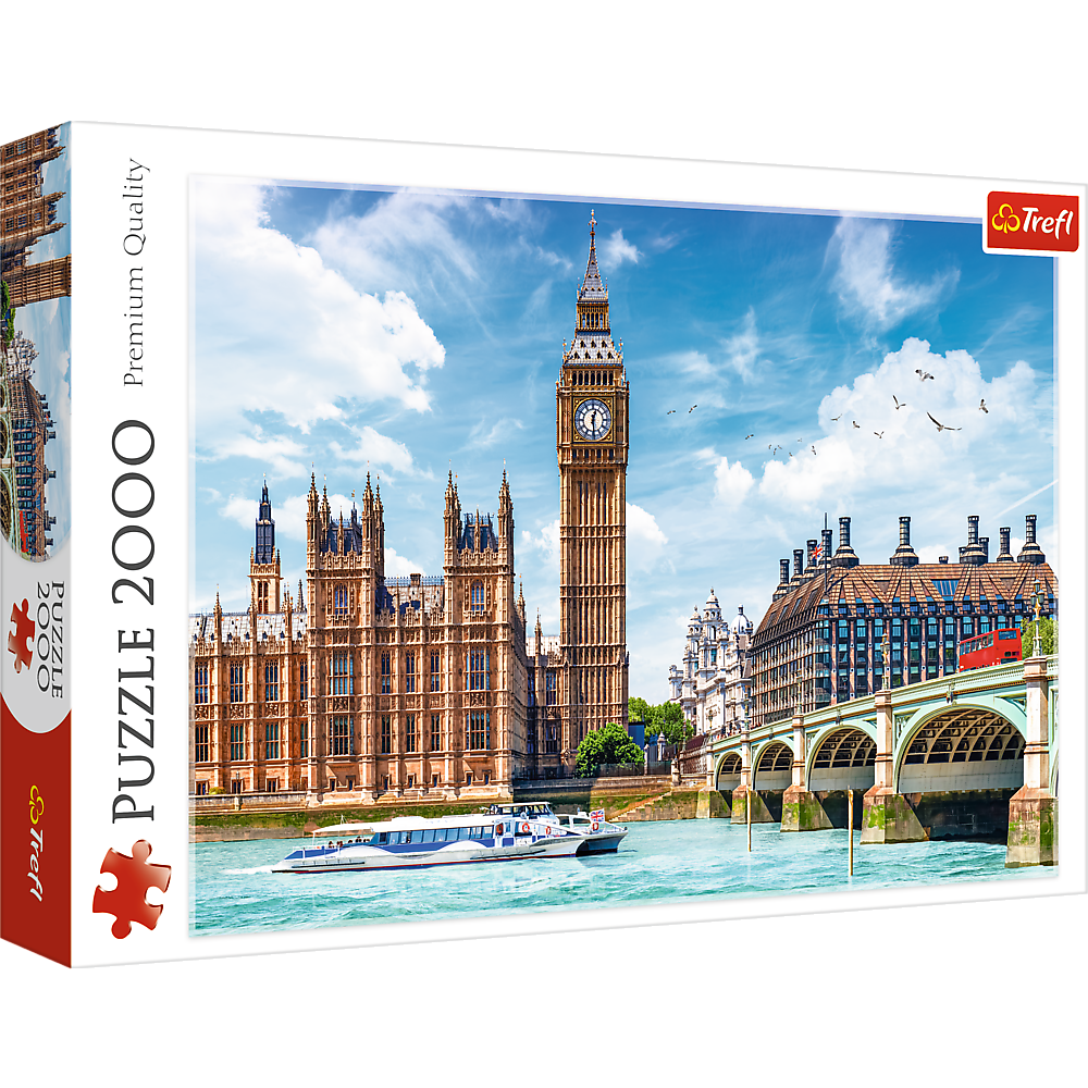 Trefl Red 2000 Piece Puzzle - Big Ben, London, England