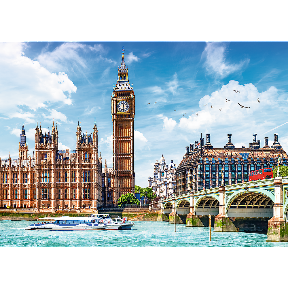 Trefl Red 2000 Piece Puzzle - Big Ben, London, England