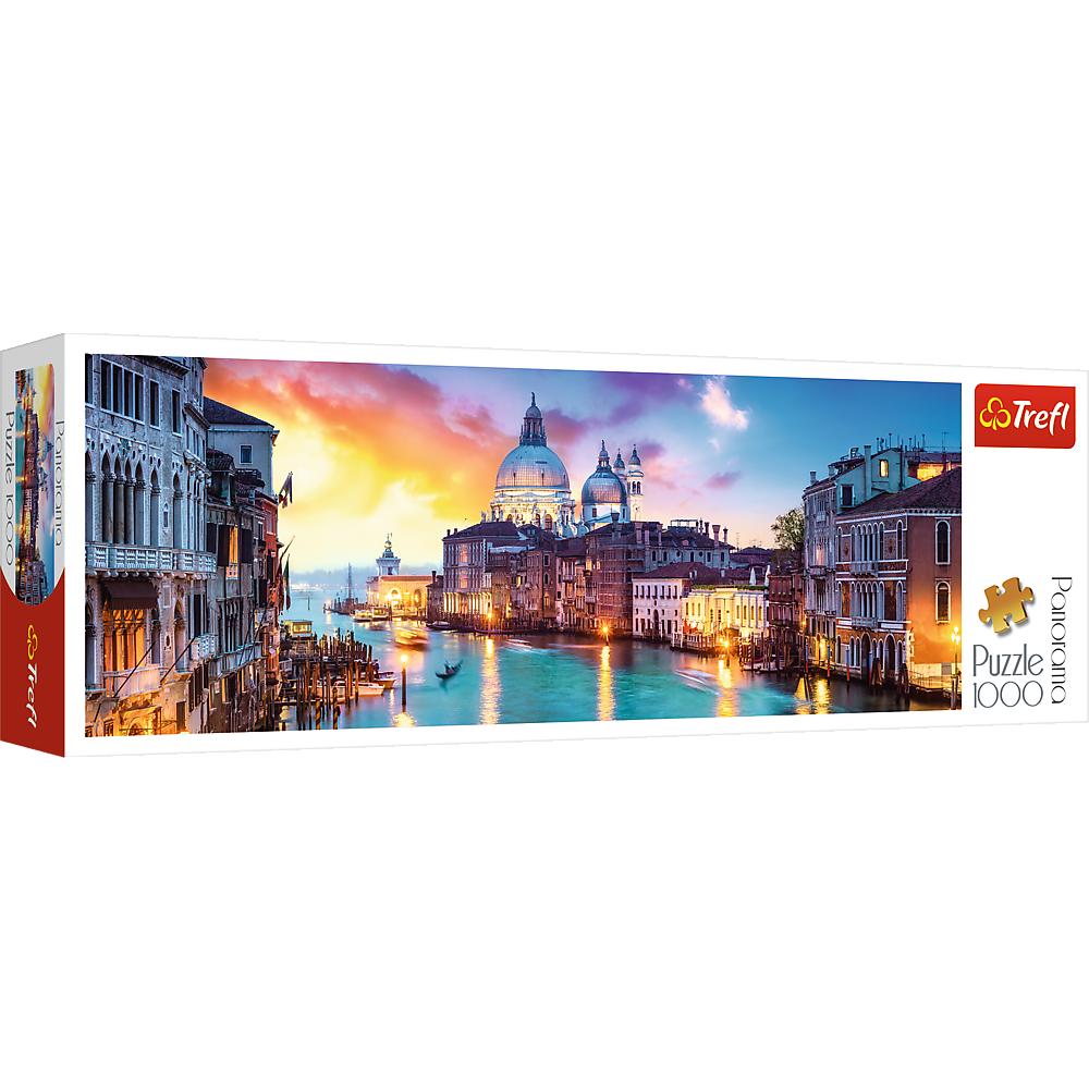 Trefl Red Panorama 1000 Piece Puzzle - Canal Grande, Venice / Fotolia