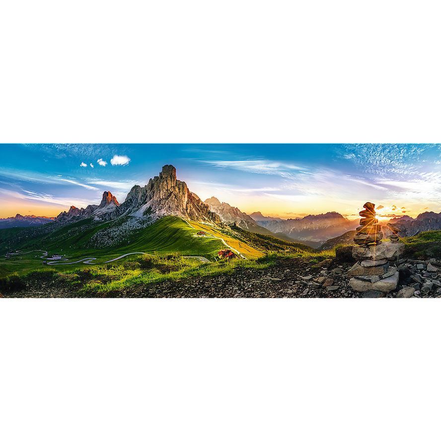 Trefl Red Panorama 1000 Piece Puzzle - Passo di Giau, Dolomites