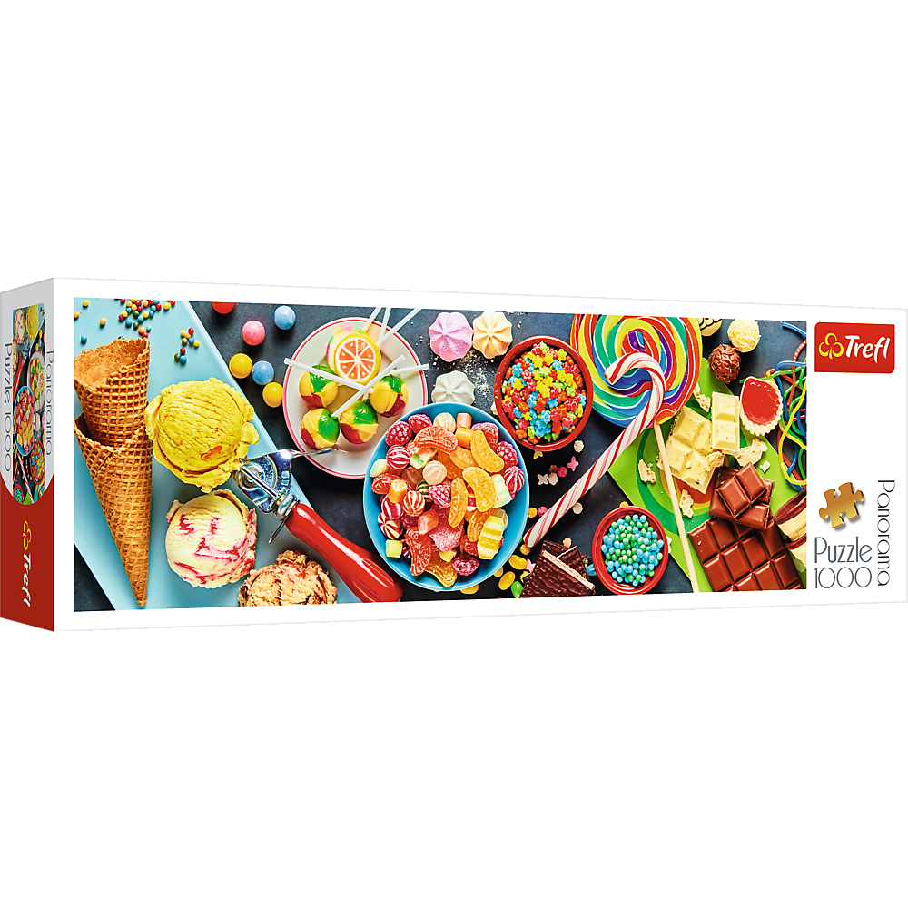 Trefl Red Panorama 1000 Piece Puzzle - Sweet delights