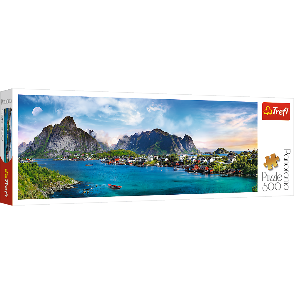 Trefl Red 500 Piece Panorama Puzzle - Lofoten Archipelago, Norway / Fotolia