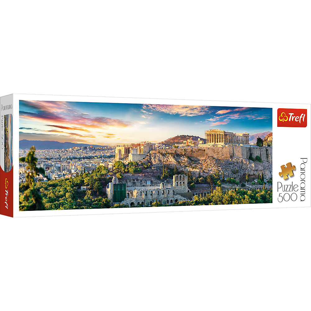 Trefl Red 500 Piece Panorama Puzzle - Acropolis, Athens / Fotolia