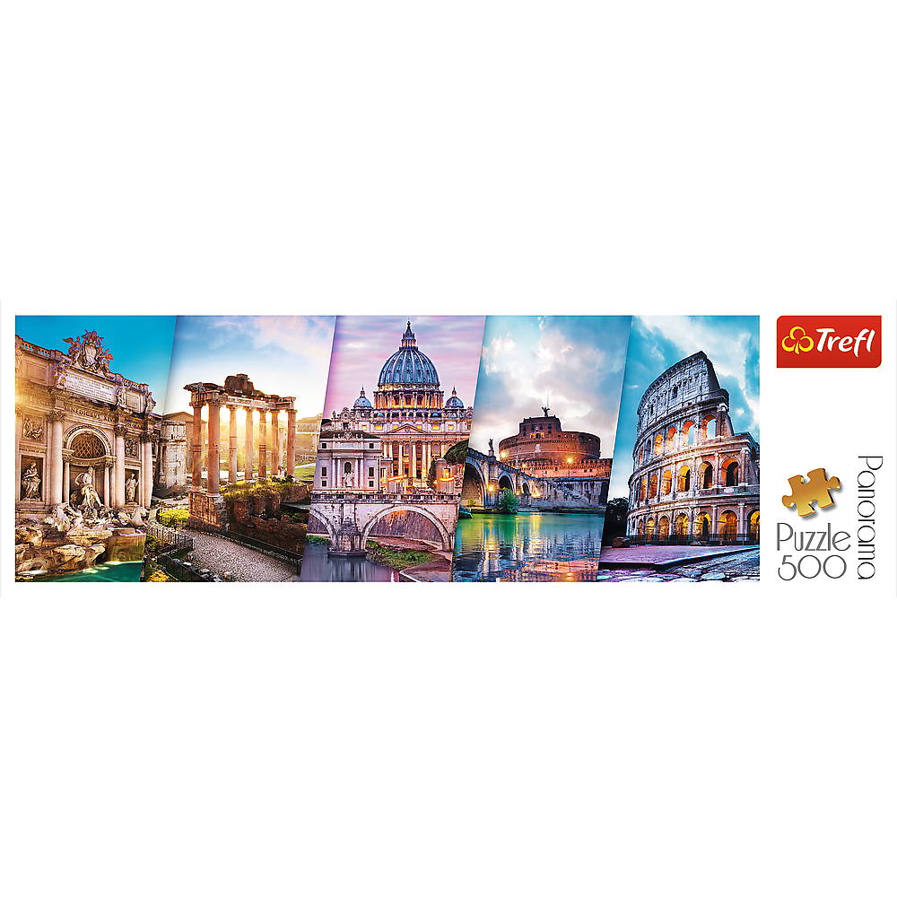 Trefl Red 500 Piece Panorama Puzzle - Traveling to Italy / Fotolia