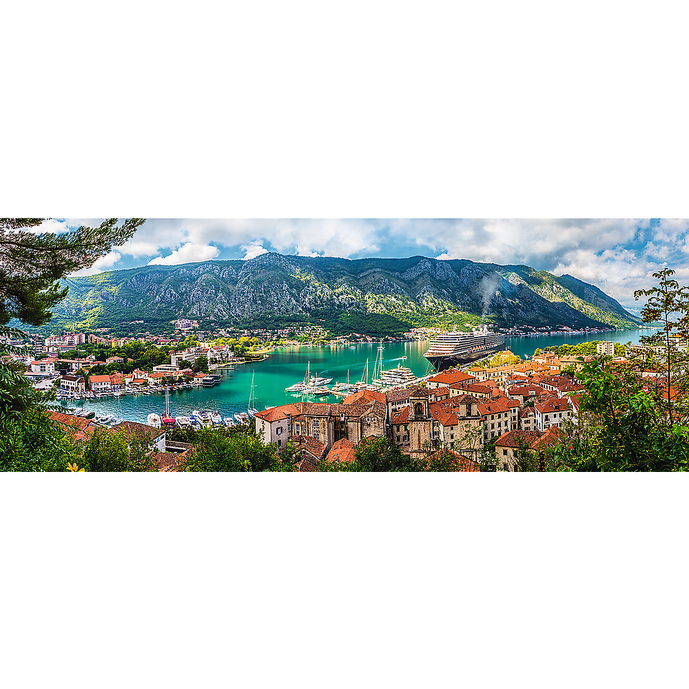 Trefl Red 500 Piece Panorama Puzzle - Kotor, Montenegro