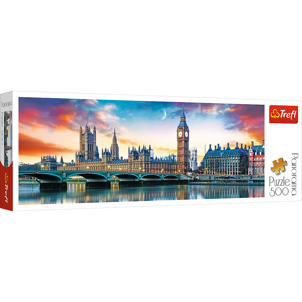 Trefl Red 500 Piece Panorama Puzzle - Big Ben and Palace of Westminster, London / Fotolia