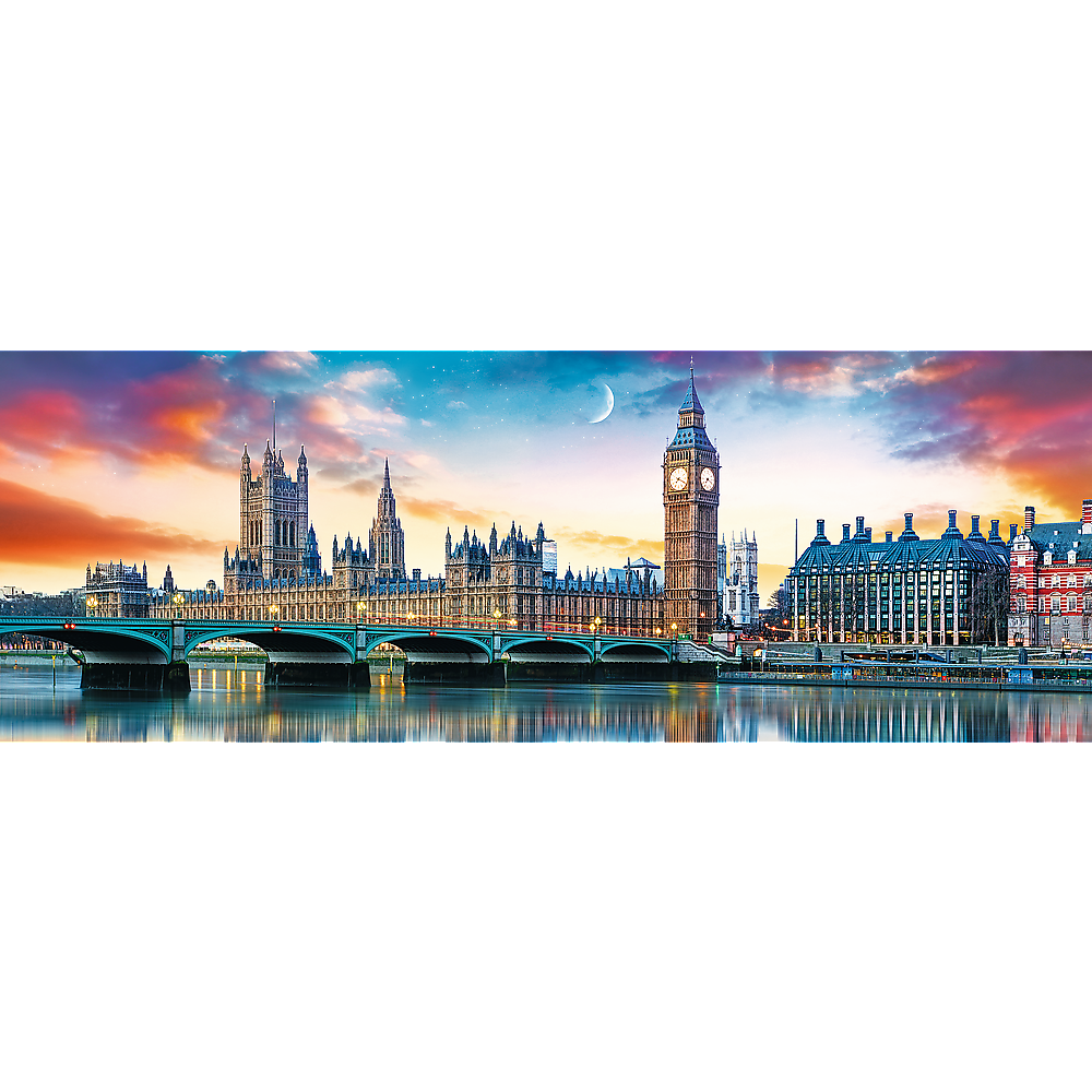 Trefl Red 500 Piece Panorama Puzzle - Big Ben and Palace of Westminster, London / Fotolia