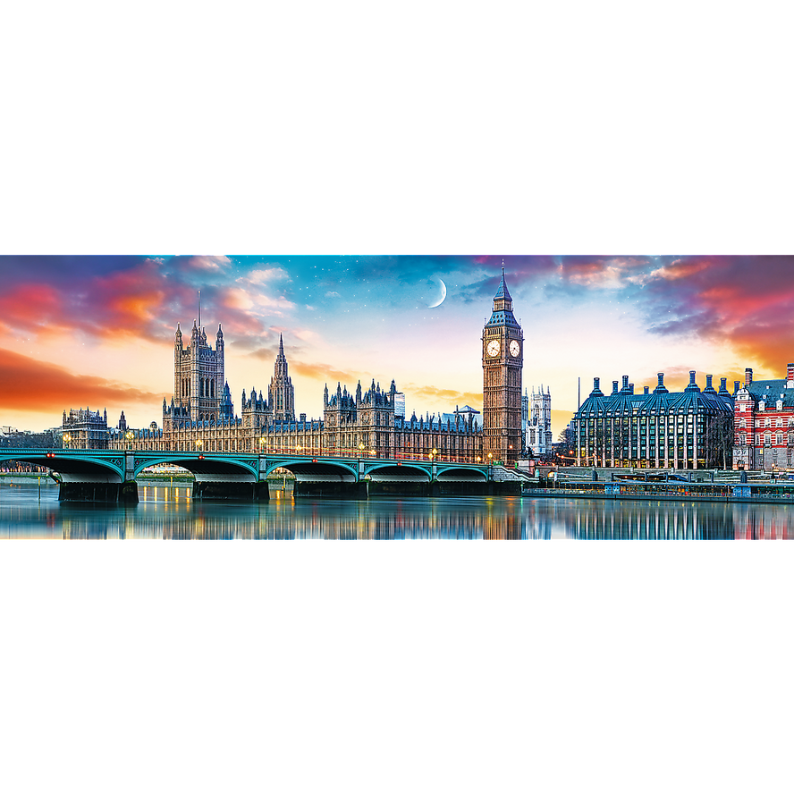 Trefl Red 500 Piece Panorama Puzzle - Big Ben and Palace of Westminster, London / Fotolia