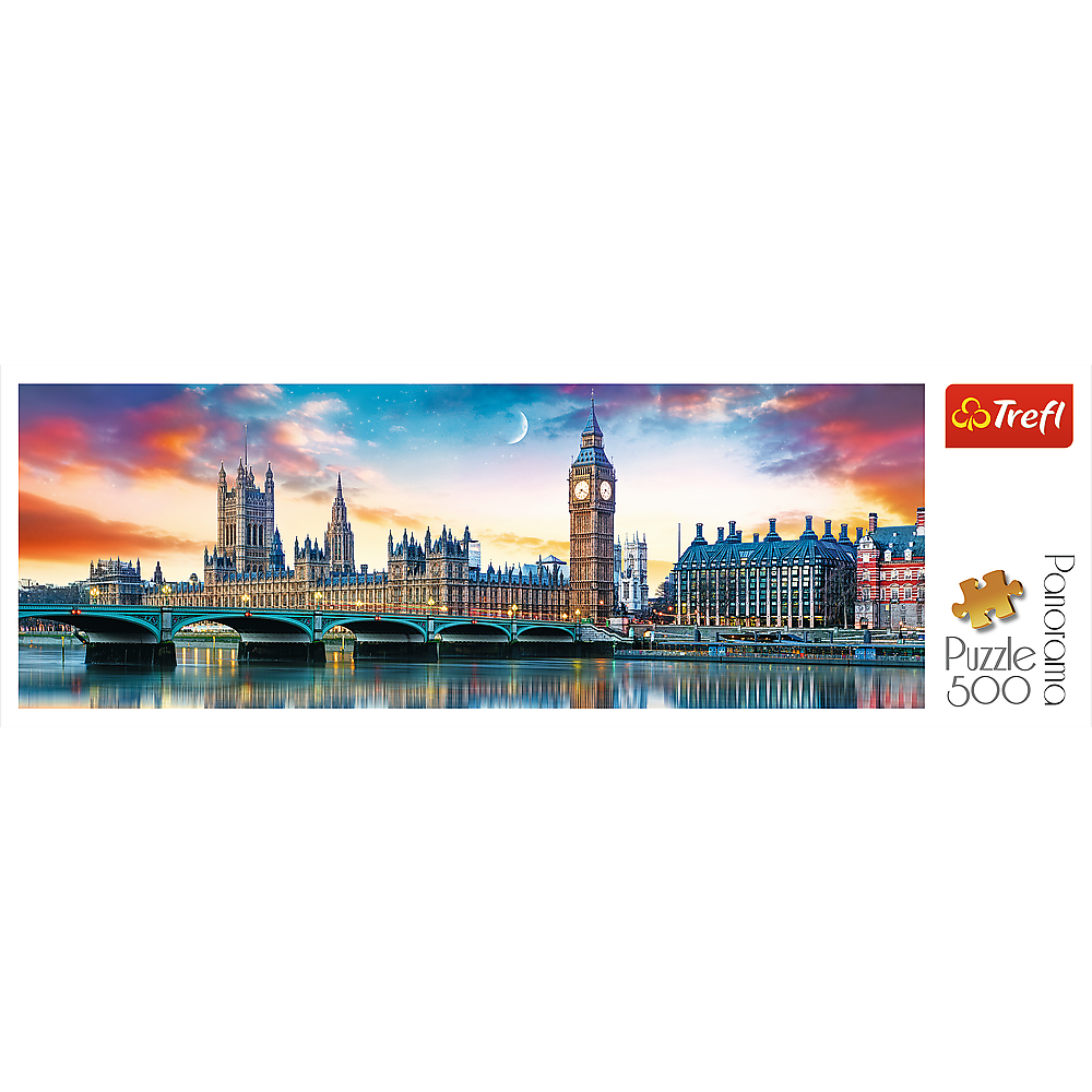Trefl Red 500 Piece Panorama Puzzle - Big Ben and Palace of Westminster, London / Fotolia