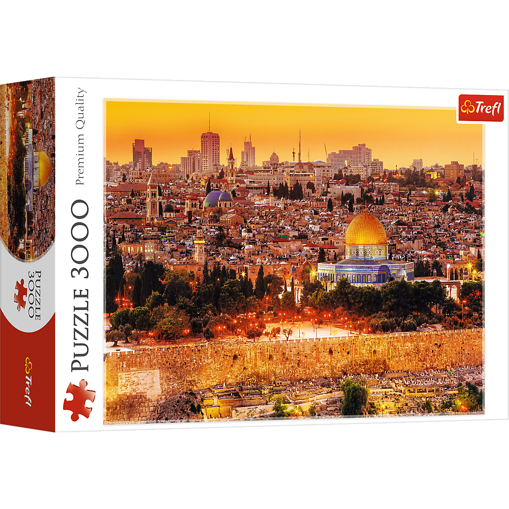 Trefl Red 3000 Piece Puzzle - The roofs of Jerusalem / Fototeca