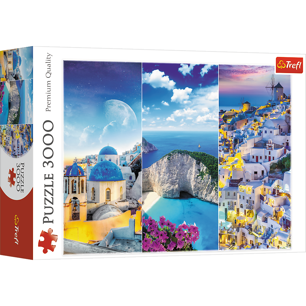 Trefl Red 3000 Piece Puzzle -  Greek holidays