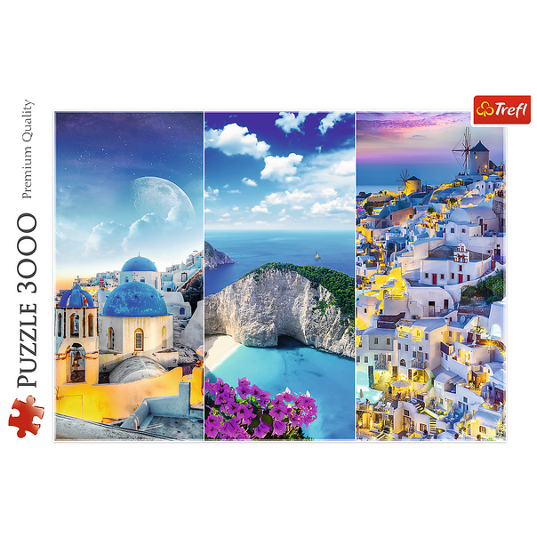 Trefl Red 3000 Piece Puzzle -  Greek holidays