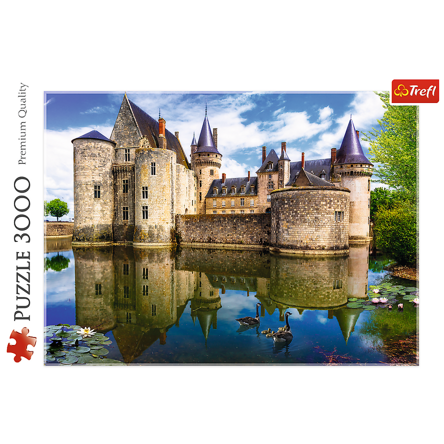 Trefl Red 3000 Piece Puzzle - Castle in Sully-sur-Loire, France