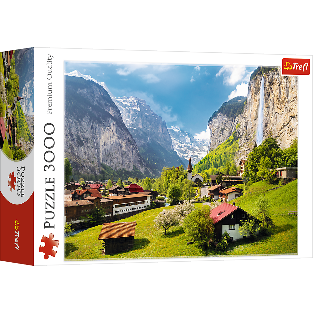 Trefl Red 3000 Piece Puzzle -  Lauterbrunnen, Switzerland