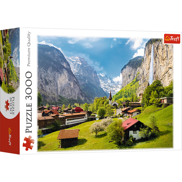 Trefl Red 3000 Piece Puzzle -  Lauterbrunnen, Switzerland